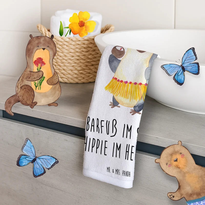 Gästehandtuch Sommer Hippie