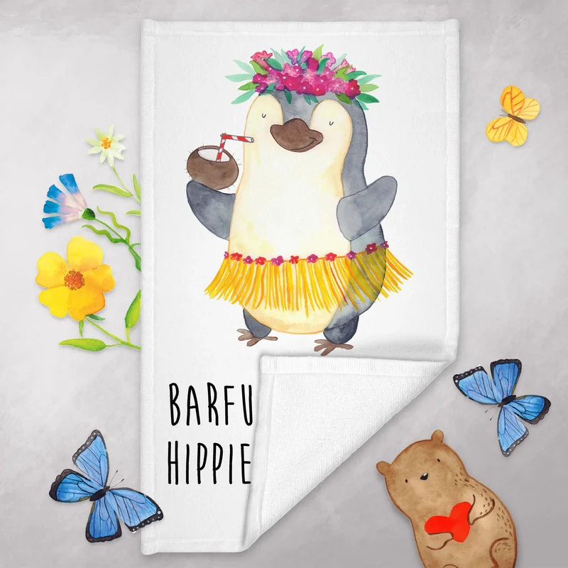 Gästehandtuch Sommer Hippie