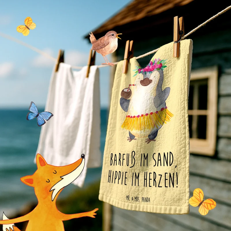 Gästehandtuch Sommer Hippie