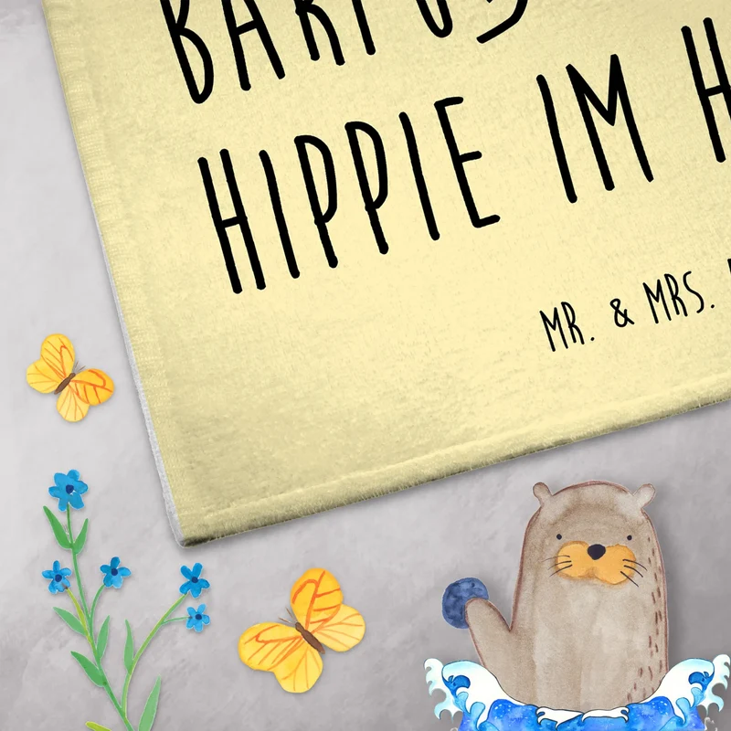 Gästehandtuch Sommer Hippie