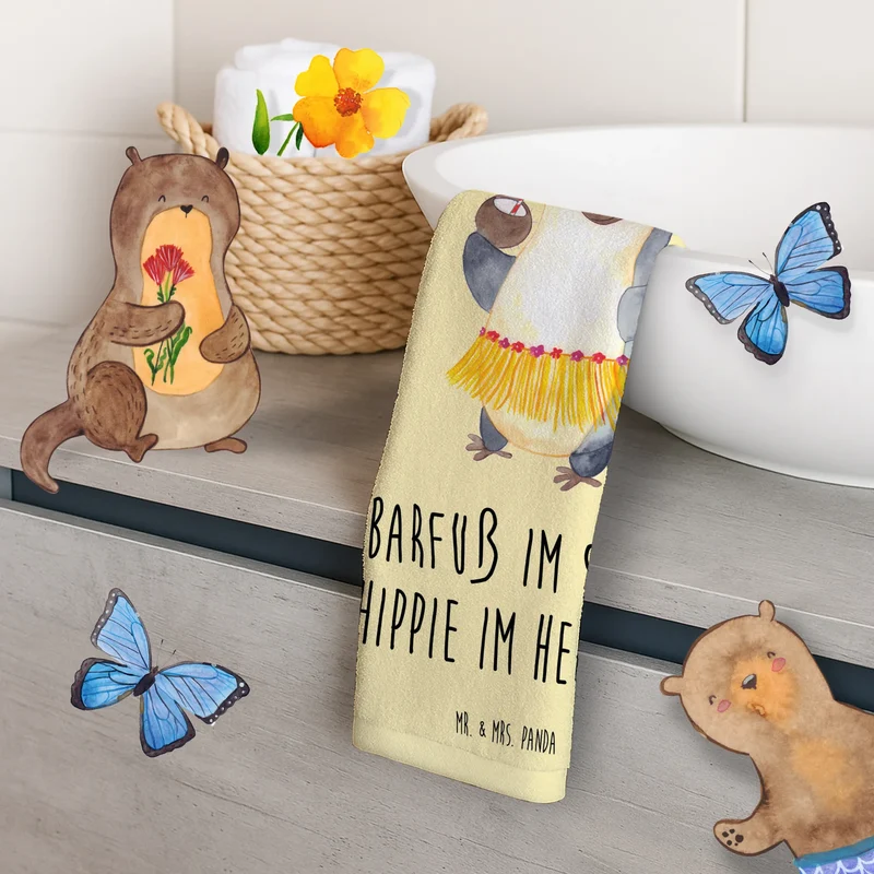Gästehandtuch Sommer Hippie
