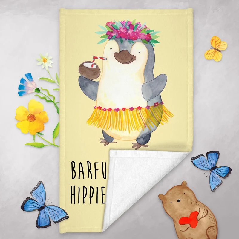 Gästehandtuch Sommer Hippie