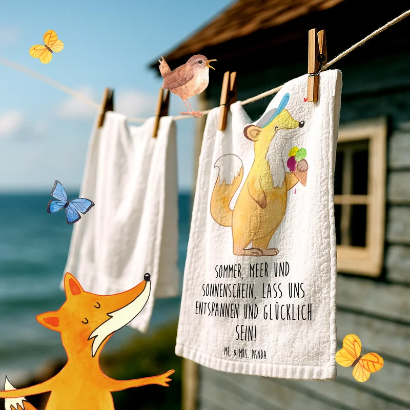Gästehandtuch Sommer Meer Strand
