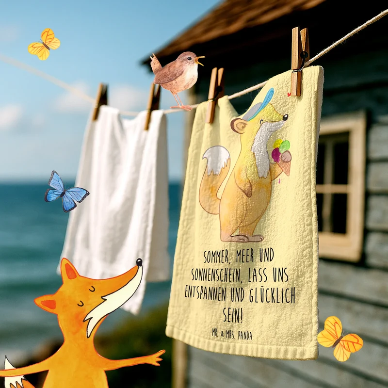 Gästehandtuch Sommer Meer Strand