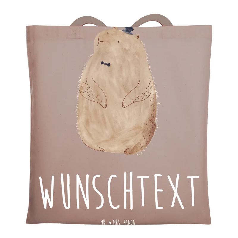 Personalisierte Foto Tragetasche Murmeltier