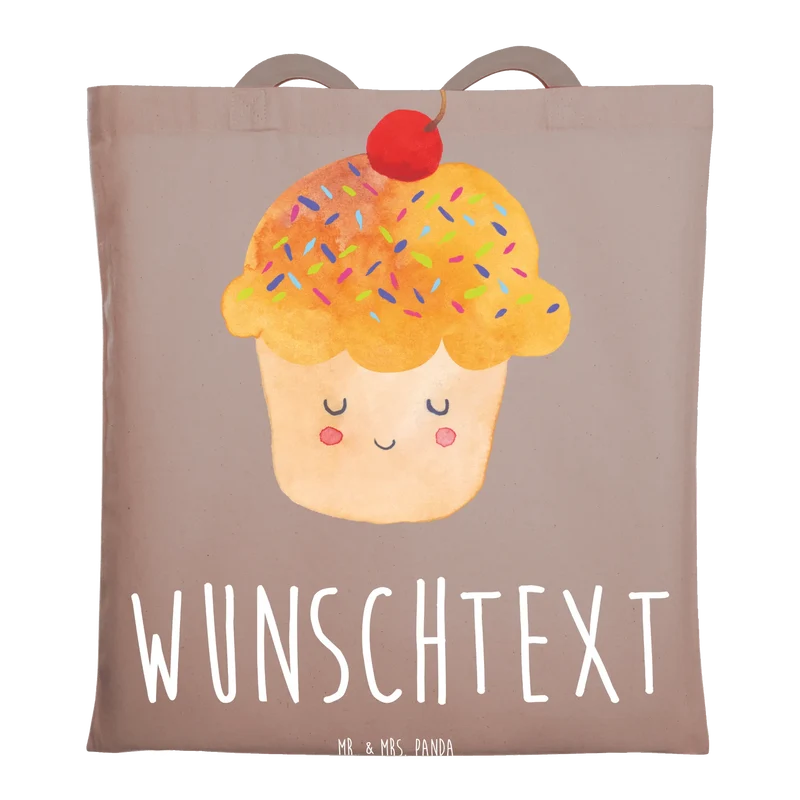 Personalisierte Foto Tragetasche Cupcake