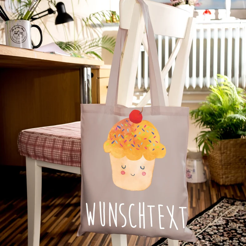 Personalisierte Foto Tragetasche Cupcake
