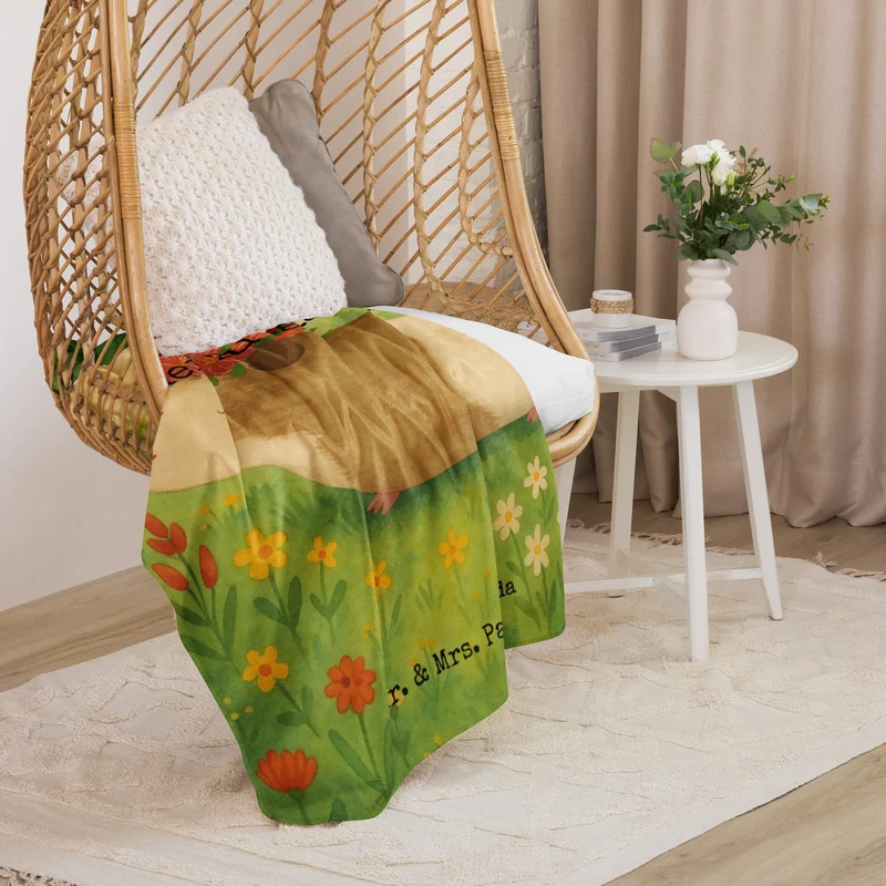 Sherpa Kuscheldecke Meerschweinchen Weisheit Design