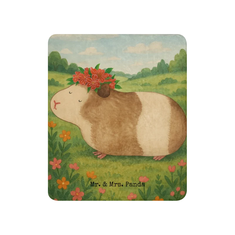 Sherpa Kuscheldecke Meerschweinchen Weisheit Design