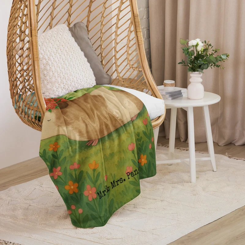 Sherpa Kuscheldecke Meerschweinchen Weisheit Design