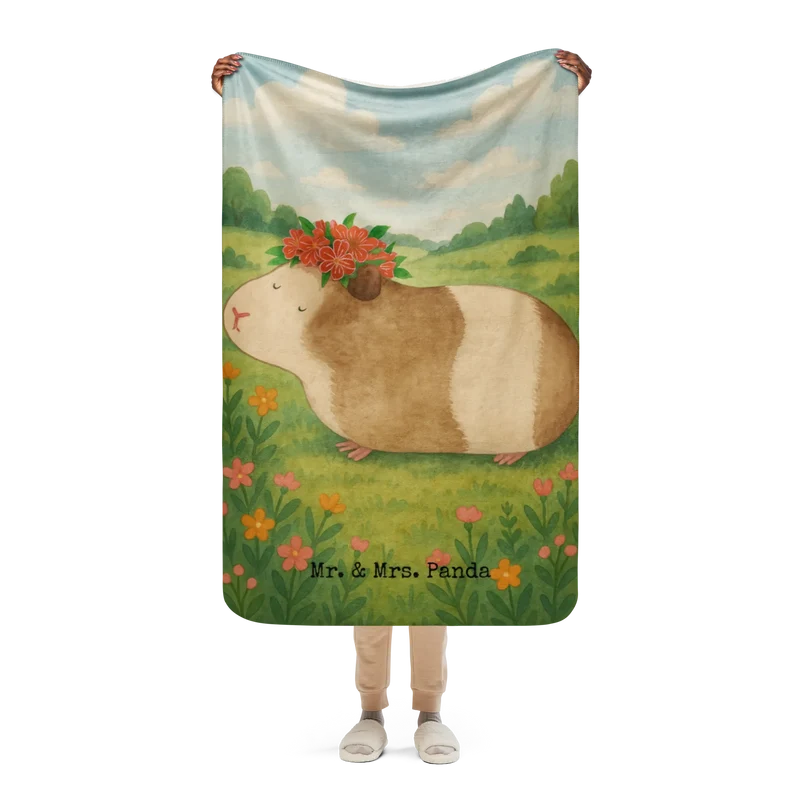 Sherpa Kuscheldecke Meerschweinchen Weisheit Design