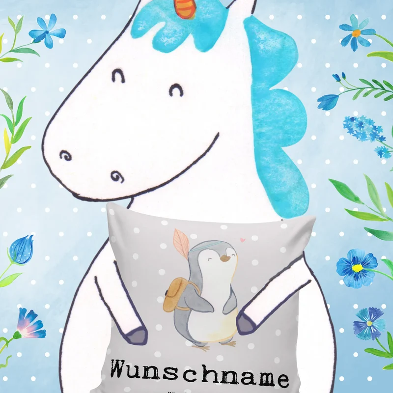 Personalisiertes Kissen Pinguin Bestes Kind der Welt