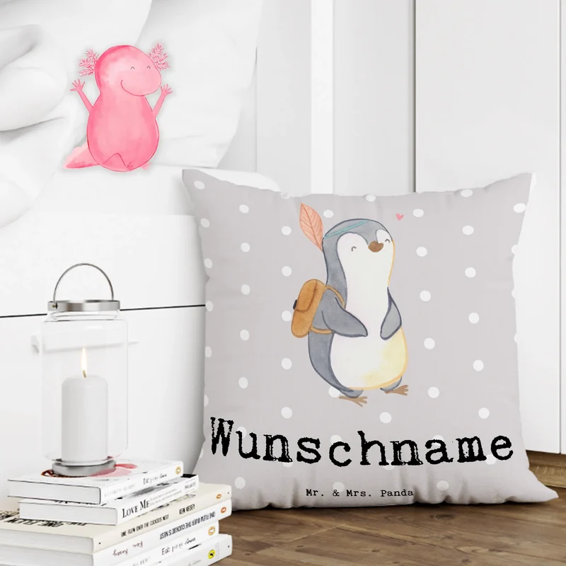 Personalisiertes Kissen Pinguin Bestes Kind der Welt
