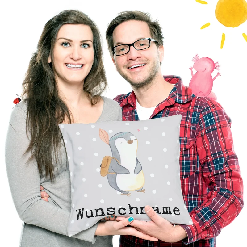 Personalisiertes Kissen Pinguin Bestes Kind der Welt