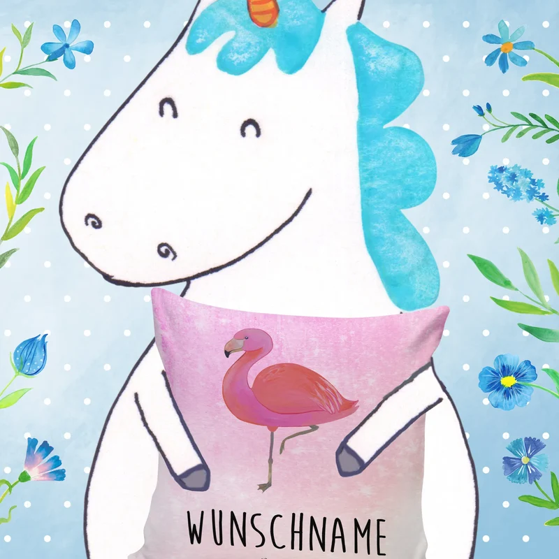 Personalisiertes Kissen Flamingo Classic