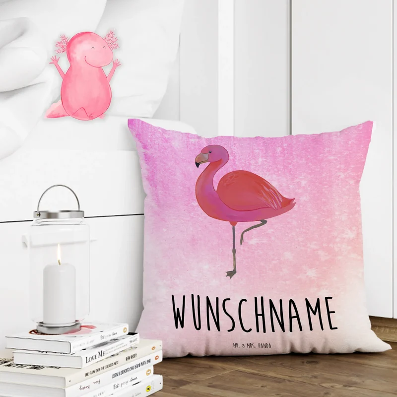 Personalisiertes Kissen Flamingo Classic