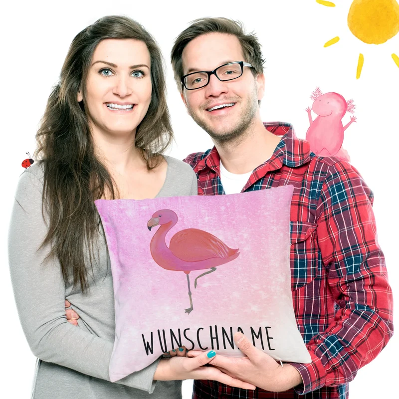 Personalisiertes Kissen Flamingo Classic