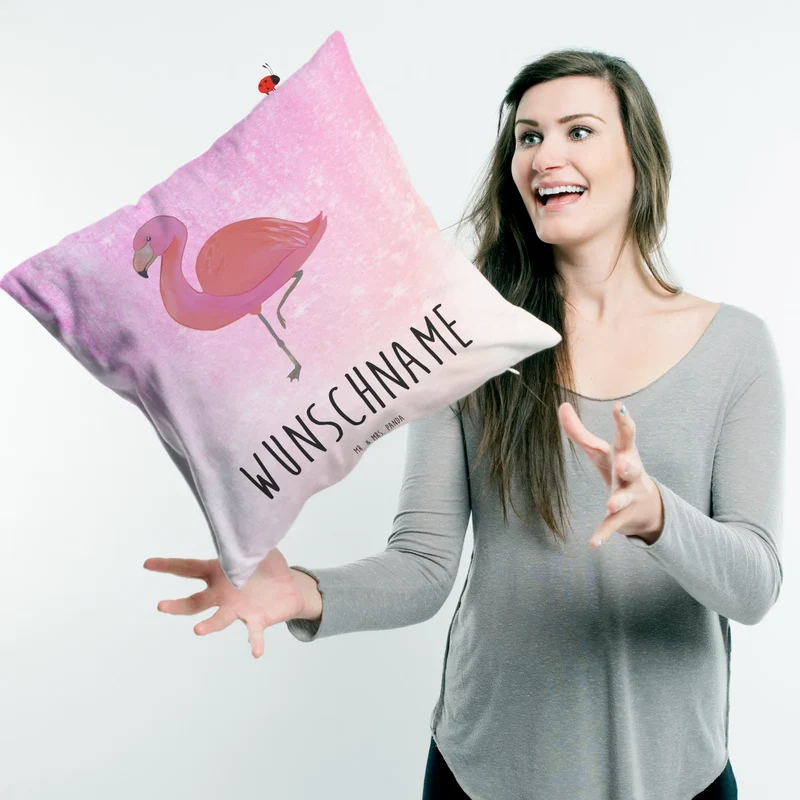 Personalisiertes Kissen Flamingo Classic