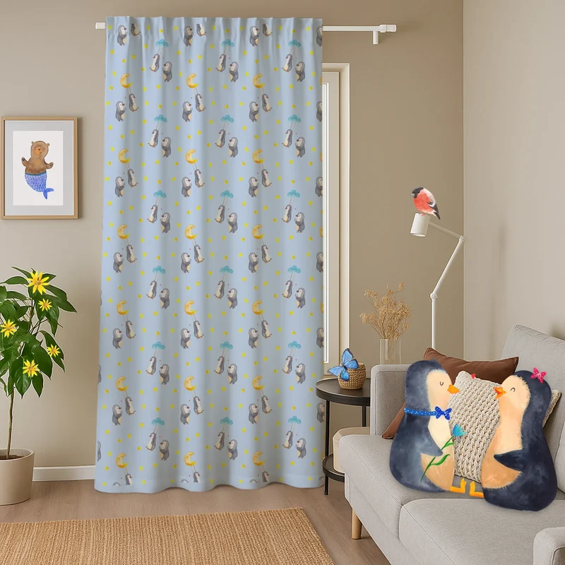 Vorhang Pinguin Oma schaukeln Muster
