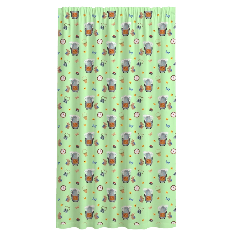 Vorhang Pinguin & Maus Wanderer Muster
