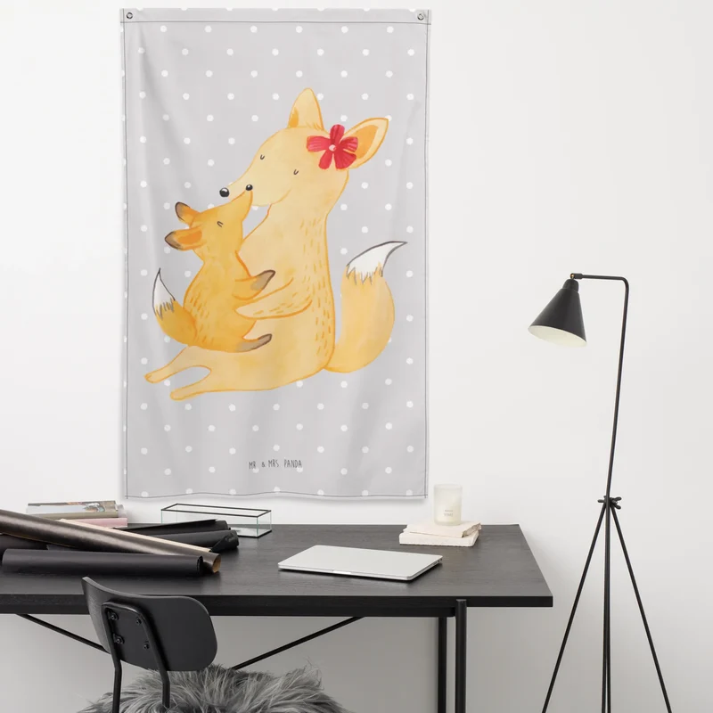 Wandteppich Fuchs Mama