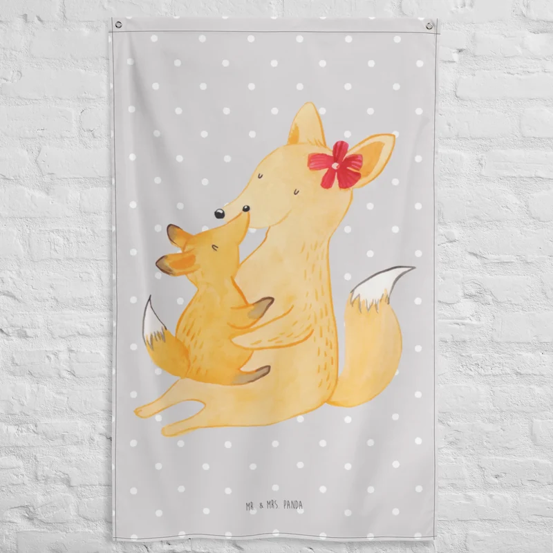 Wandteppich Fuchs Mama
