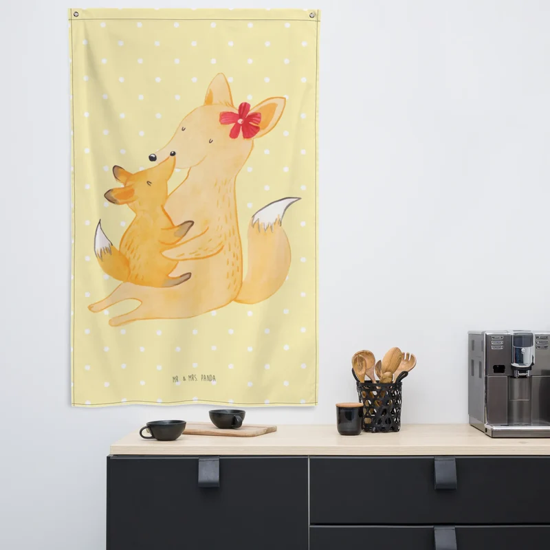 Wandteppich Fuchs Mama