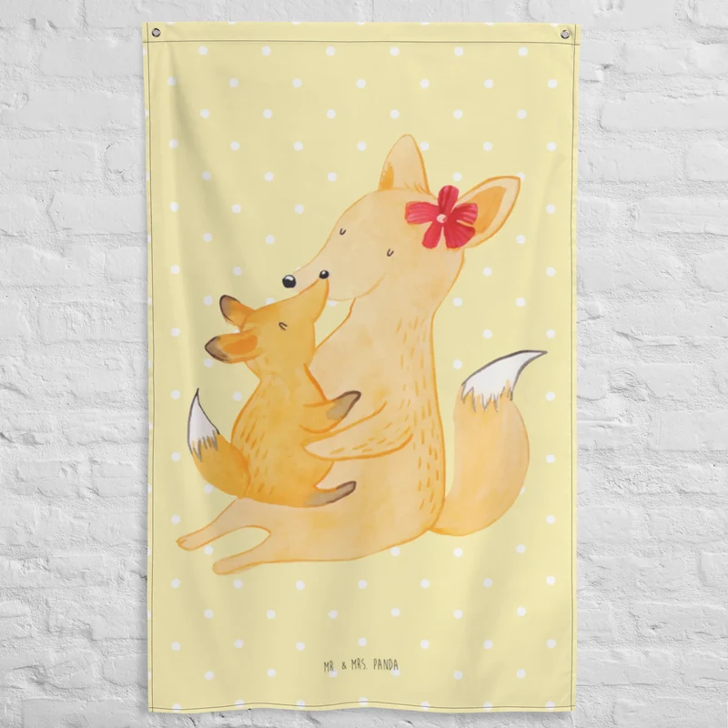 Wandteppich Fuchs Mama
