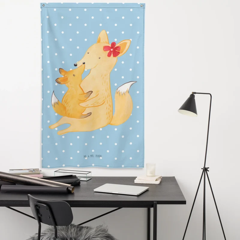Wandteppich Fuchs Mama