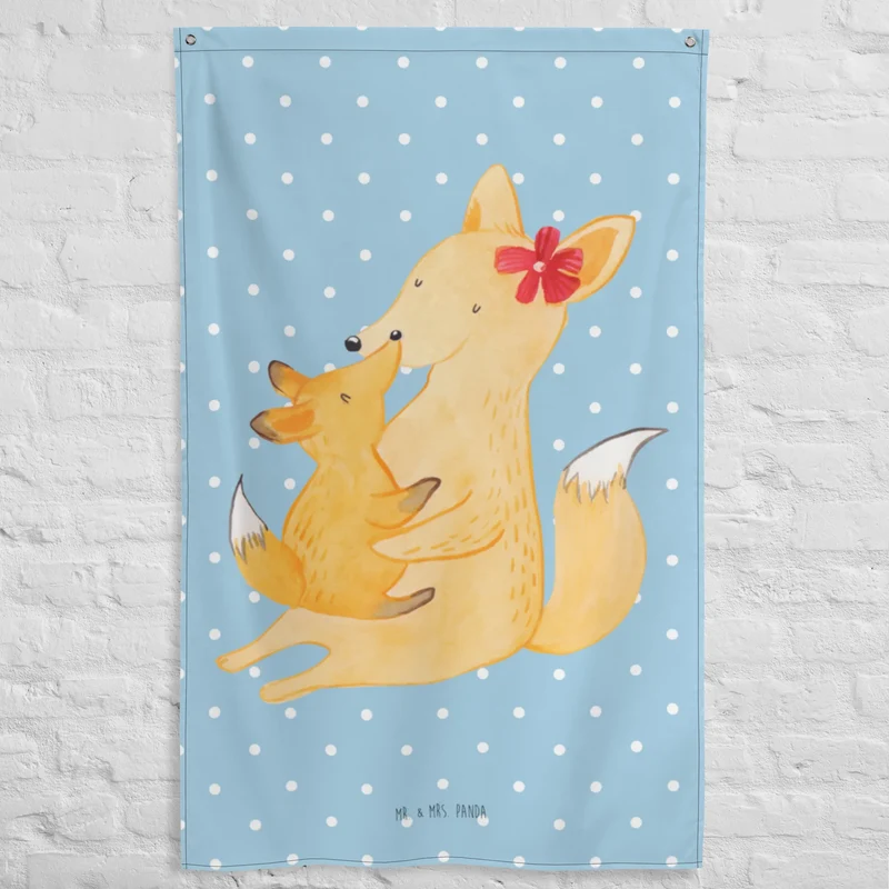 Wandteppich Fuchs Mama