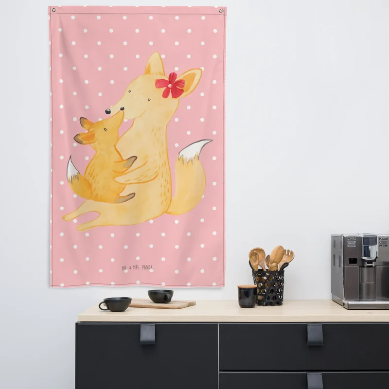 Wandteppich Fuchs Mama