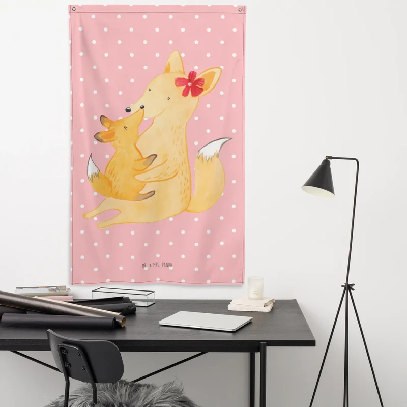 Wandteppich Fuchs Mama