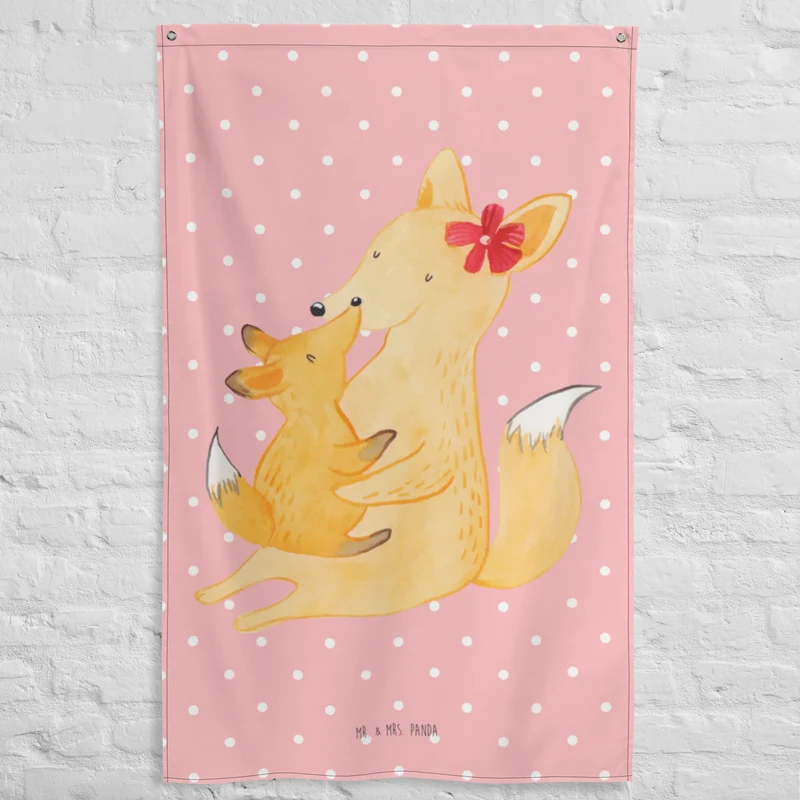 Wandteppich Fuchs Mama