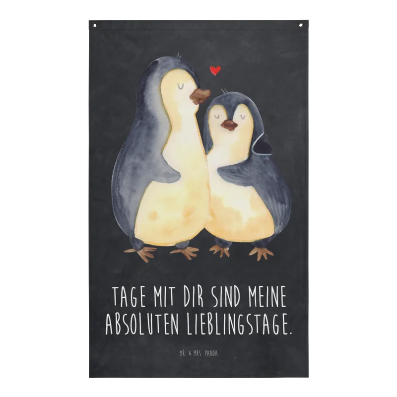 Wandteppich Pinguin umarmen
