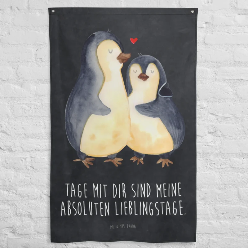Wandteppich Pinguin umarmen