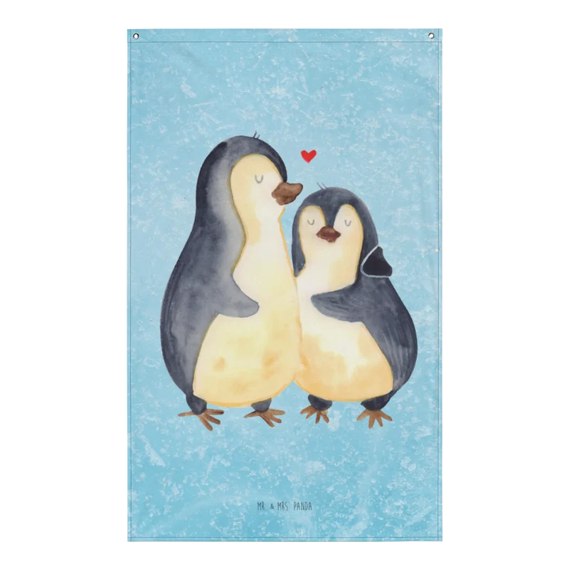 Wandteppich Pinguin umarmen