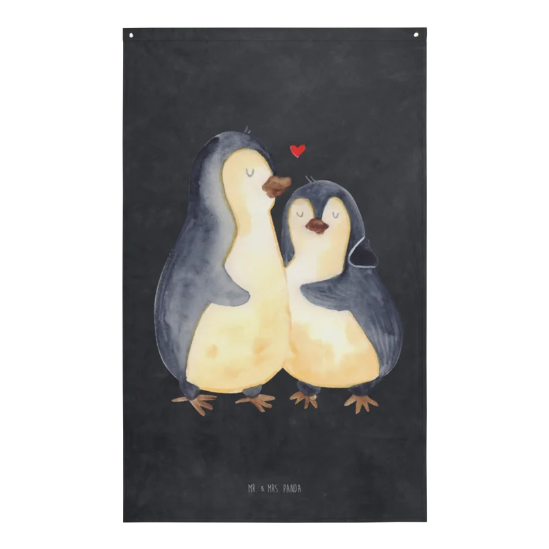 Wandteppich Pinguin umarmen