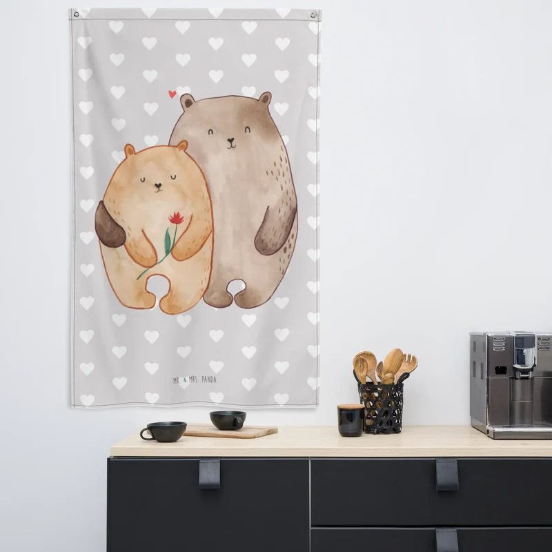 Wandteppich Bären Liebe