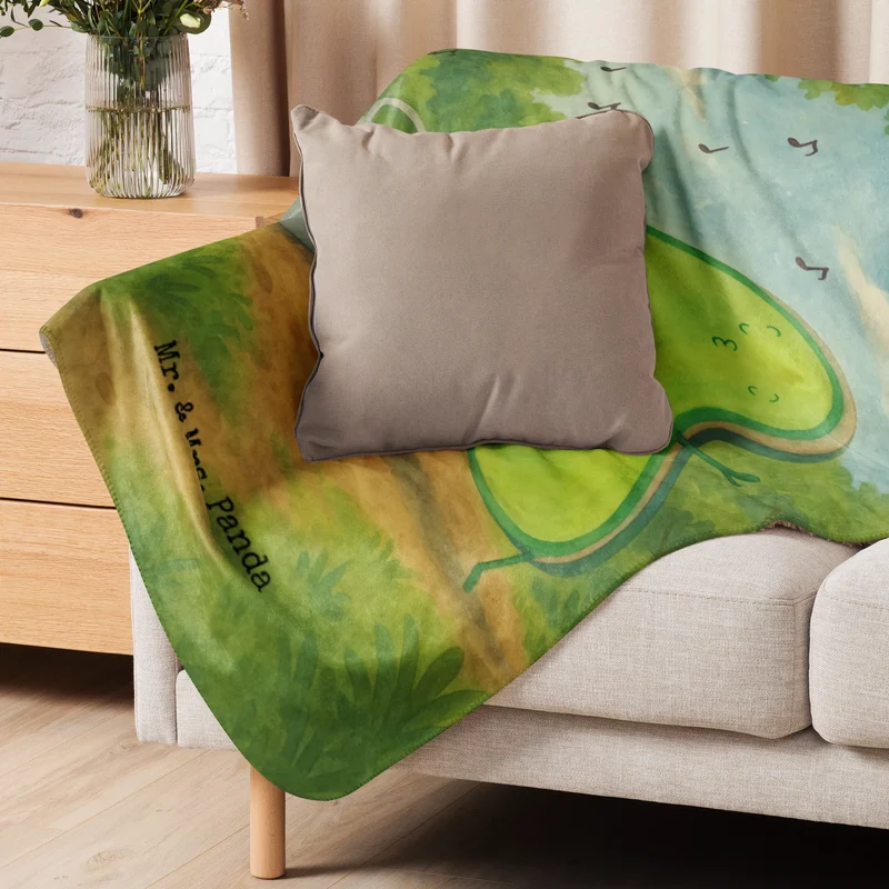 Sherpa Kuscheldecke Avocado Tanzen Design