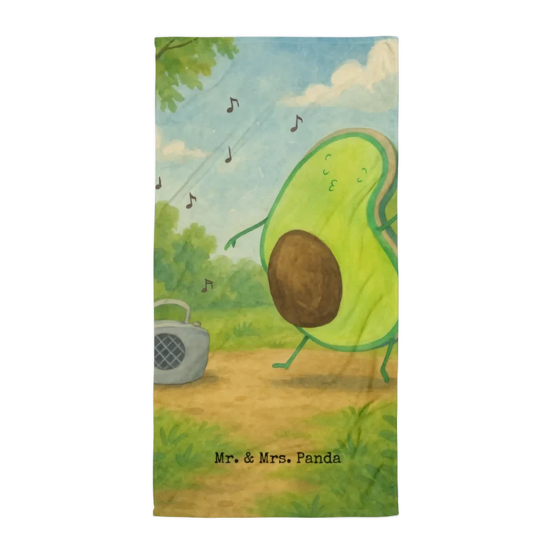 XL Badehandtuch Avocado Tanzen Design