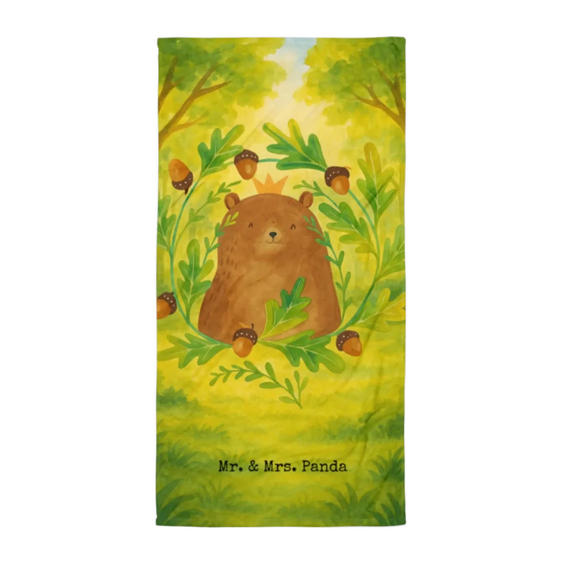XL Badehandtuch Bär König Design