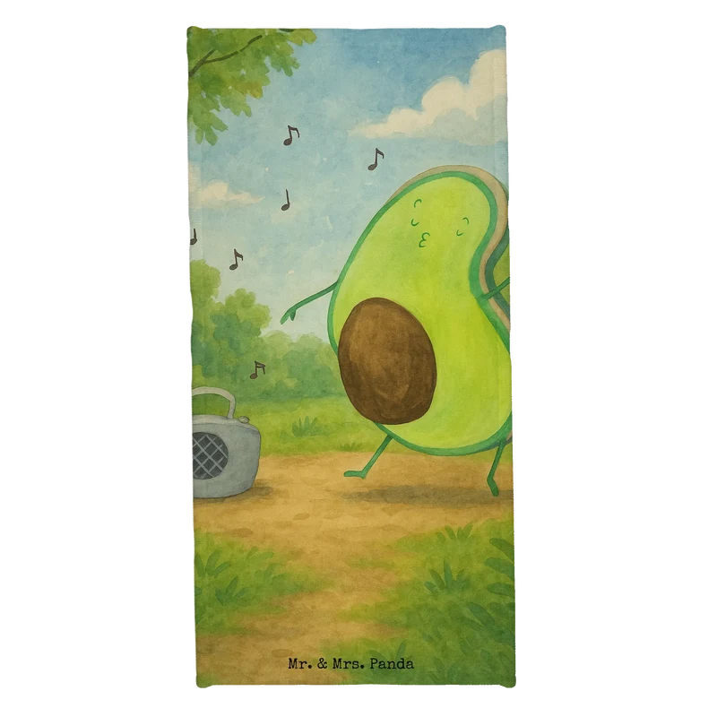 Badehandtuch Avocado Tanzen Design