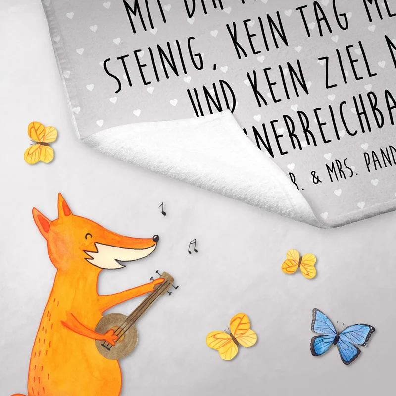 Gästehandtuch Igel Liebe