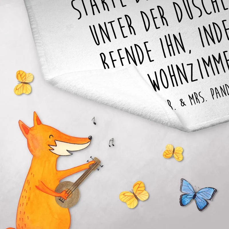 Gästehandtuch Pinguin Duschen
