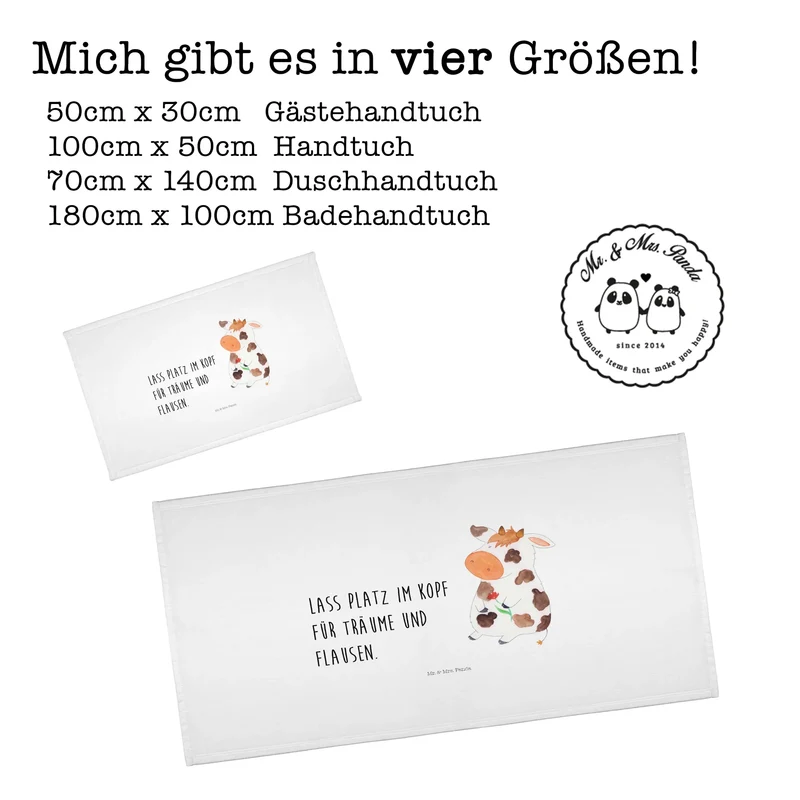 Handtuch Kuh