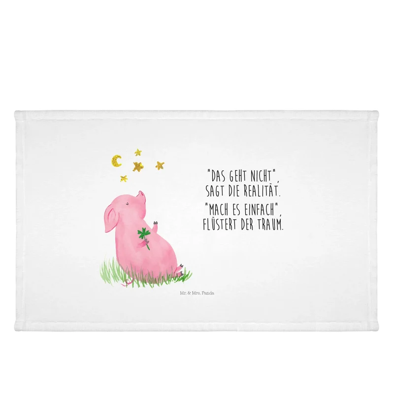 Handtuch Schwein Glück