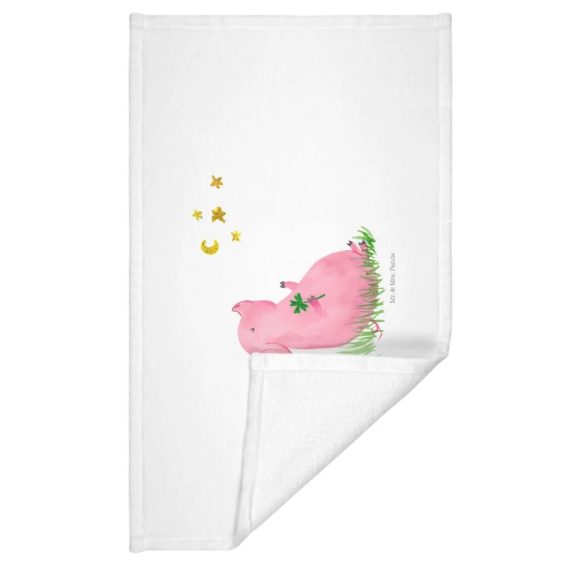 Handtuch Schwein Glück