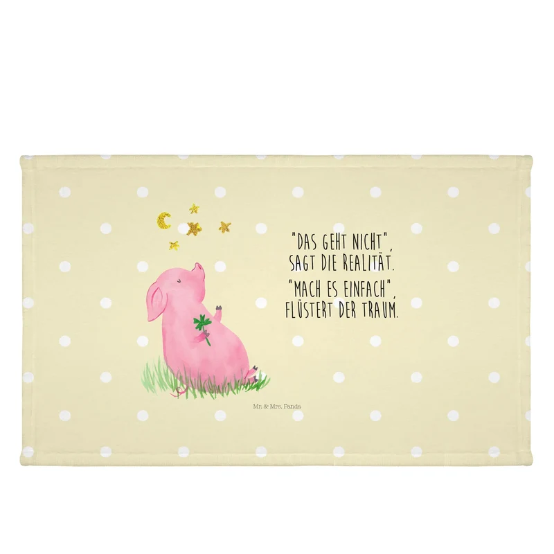 Handtuch Schwein Glück