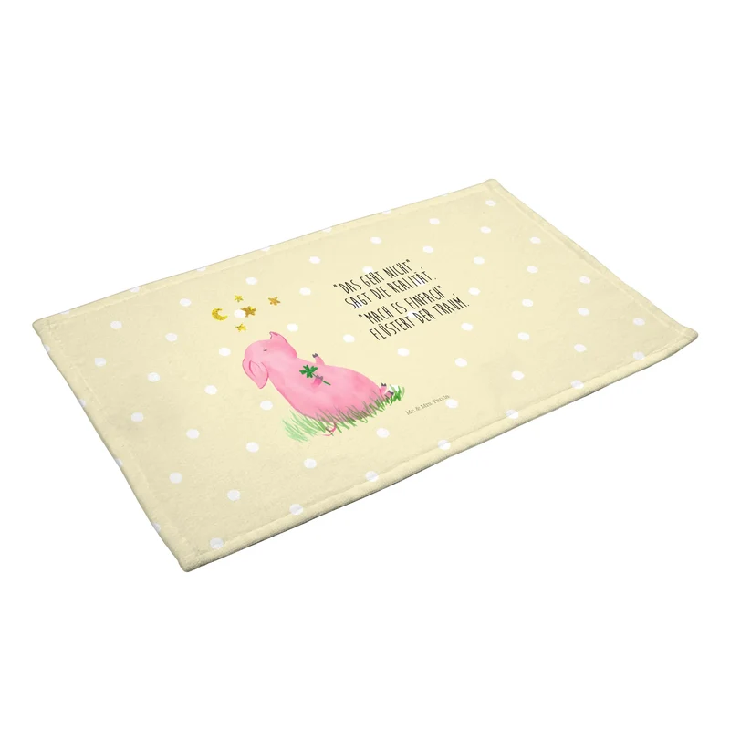 Handtuch Schwein Glück