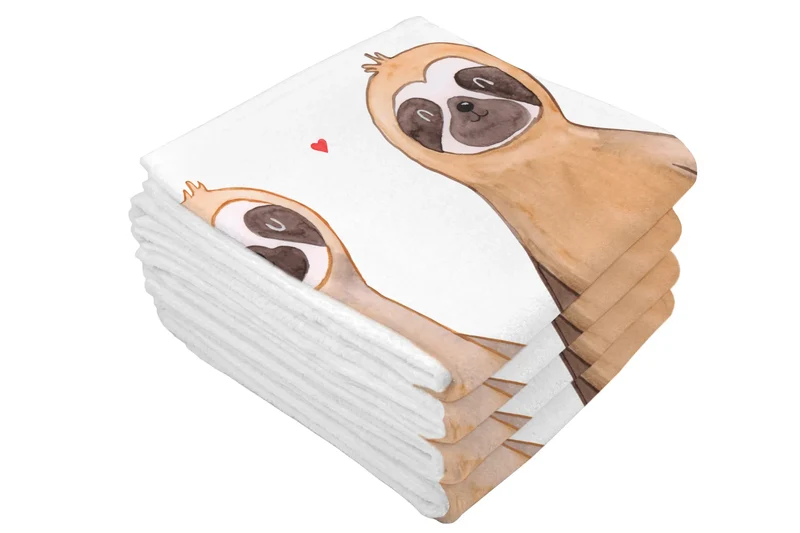 Handtuch Faultier Pärchen